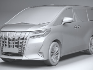 Toyota Alphard Base 2023 3D 模型