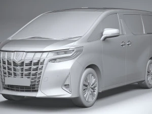 Toyota Alphard Base 2023 3D Model