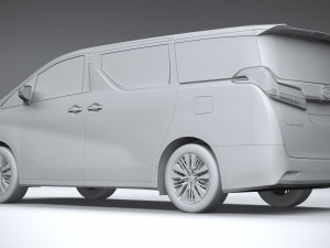 Toyota Alphard Base 2023 3D 模型