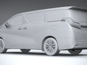 Toyota Alphard Base 2023 3D Model