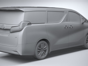 Toyota Alphard Base 2023 3D 模型