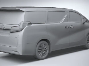Toyota Alphard Base 2023 3D Model