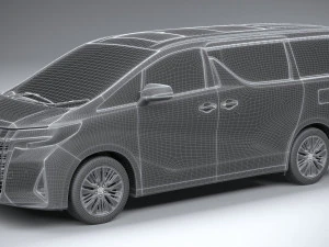 Toyota Alphard Base 2023 3D Model