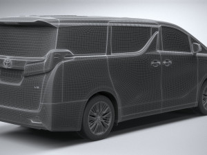 Toyota Alphard Base 2023 3D 模型