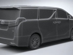 Toyota Alphard Base 2023 3D Model