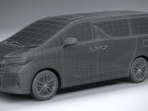 Toyota Alphard Base 2023 3D Model