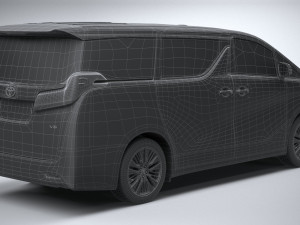 Toyota Alphard Base 2023 3D 模型