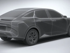 Toyota BZ3 2024 3D Model