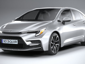 Toyota Corolla Sedan HSE 2023 Modello 3D