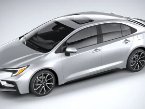 Toyota Corolla Sedan HSE 2023 3D Model