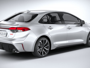 Toyota Corolla Sedan HSE 2023 Modello 3D