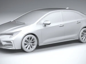 Toyota Corolla Sedan HSE 2023 3D Model