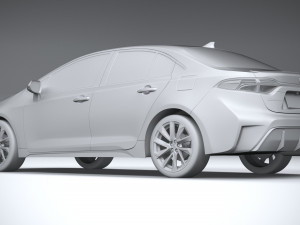 Toyota Corolla Sedan HSE 2023 Modello 3D