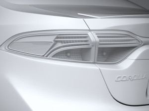 Toyota Corolla Sedan HSE 2023 Modello 3D