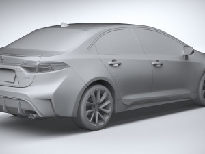 Toyota Corolla Sedan HSE 2023 Modello 3D