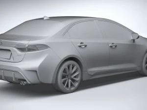 Toyota Corolla Sedan HSE 2023 3D Model