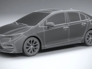 Toyota Corolla Sedan HSE 2023 3D Model