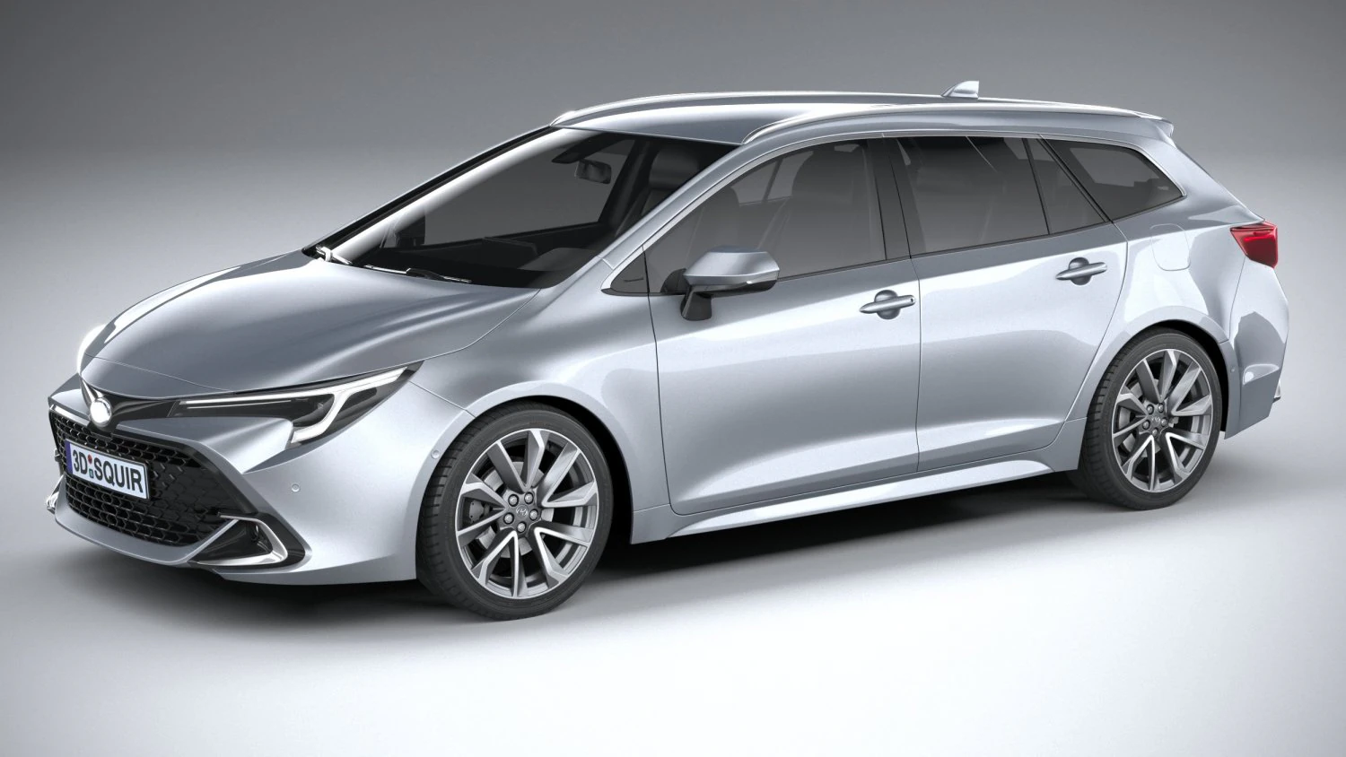 Toyota Corolla Touring 2023 3D Model .c4d .max .obj .3ds .fbx .stl .blend 