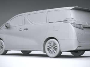 Toyota Vellfire Base 2023 3D Model