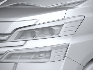 Toyota Vellfire Base 2023 3D Model