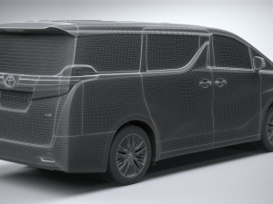 Toyota Vellfire Base 2023 3D Model