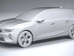 Vauxhall Astra 2022 3D मॉडल