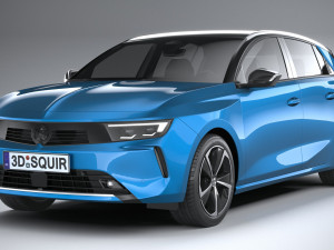 Vauxhall Astra Basic 2022 3D-Modell