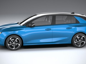 Vauxhall Astra Basic 2022 3D-Modell