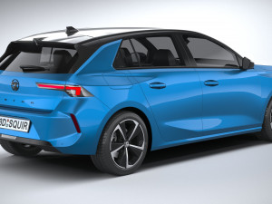 Vauxhall Astra Basic 2022 3D-Modell