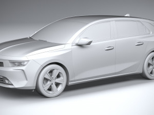 Vauxhall Astra Basic 2022 3D-Modell