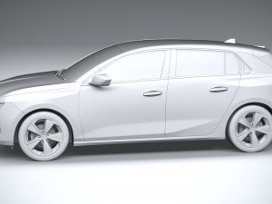 Vauxhall Astra Basic 2022 3D-Modell