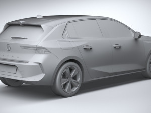 Vauxhall Astra Basic 2022 3D-Modell