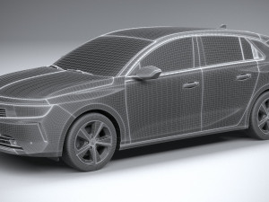 Vauxhall Astra Basic 2022 3D-Modell