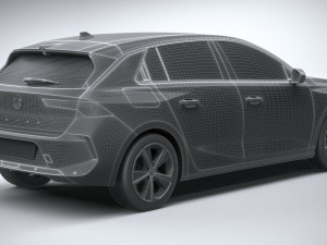 Vauxhall Astra Basic 2022 3D-Modell