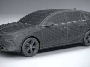 Vauxhall Astra Basic 2022 3D-Modell