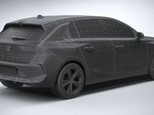 Vauxhall Astra Basic 2022 3D-Modell
