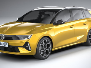 Vauxhall Astra Sports Tourer 2022 3D Модель