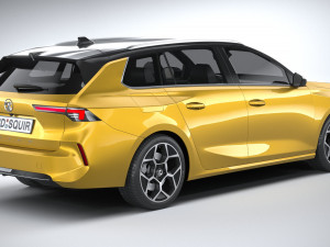 Vauxhall Astra Sports Tourer 2022 3D Модель