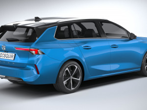 Vauxhall Astra Sports Tourer Basic 2022 3D Model
