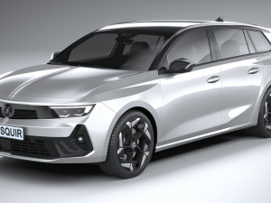 Vauxhall Astra Sports Tourer GSE 2022 3D Модель