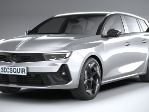 Vauxhall Astra Sports Tourer GSE 2022 3D Модель