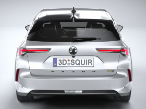 Vauxhall Astra Sports Tourer GSE 2022 3D Модель