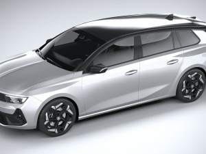 Vauxhall Astra Sports Tourer GSE 2022 3D Модель