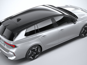 Vauxhall Astra Sports Tourer GSE 2022 3D Модель