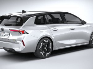 Vauxhall Astra Sports Tourer GSE 2022 3D Модель