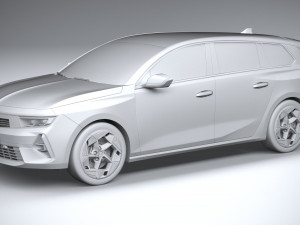 Vauxhall Astra Sports Tourer GSE 2022 3D Модель