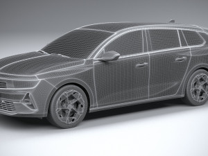 Vauxhall Astra Sports Tourer GSE 2022 3D Модель