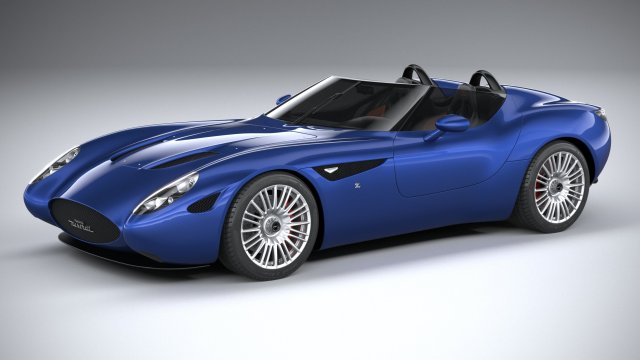 Zagato Mostro Barchetta 2022 3Dモデル .c4d .max .obj .3ds .fbx .stl .blend