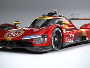 Ferrari 499P Racecar 2023 Modelo 3D