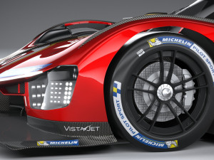 Ferrari 499P Racecar 2023 Modelo 3D